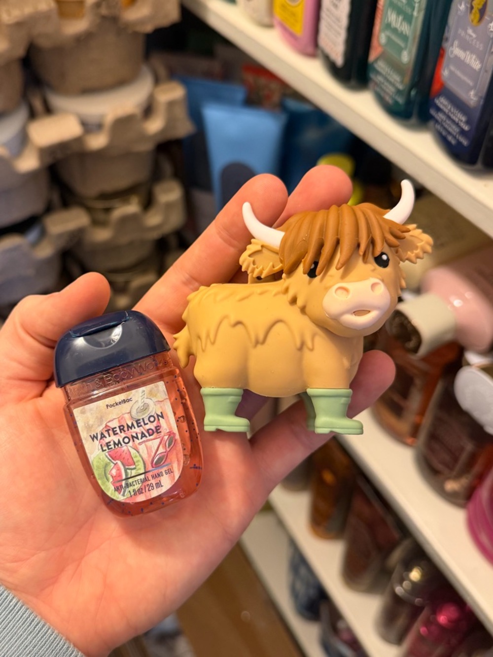 Highland Cow Pocketbac Holder with Sanitizer